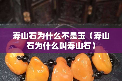 壽山石為什么不是玉（壽山石為什么叫壽山石）