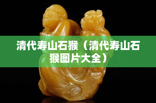 清代壽山石猴（清代壽山石猴圖片大全）