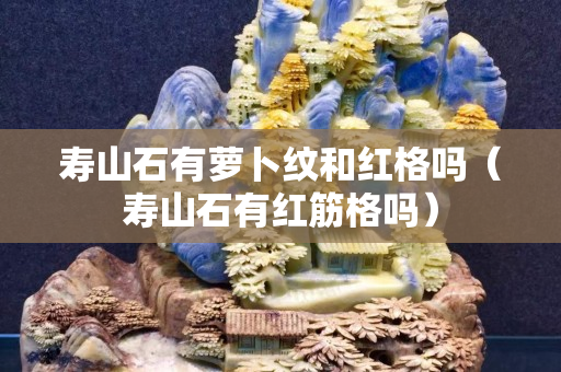 壽山石有蘿卜紋和紅格嗎（壽山石有紅筋格嗎）