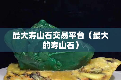 最大壽山石交易平臺(tái)（最大的壽山石）
