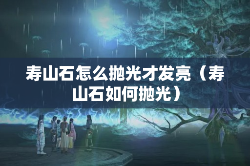 壽山石怎么拋光才發亮（壽山石如何拋光）