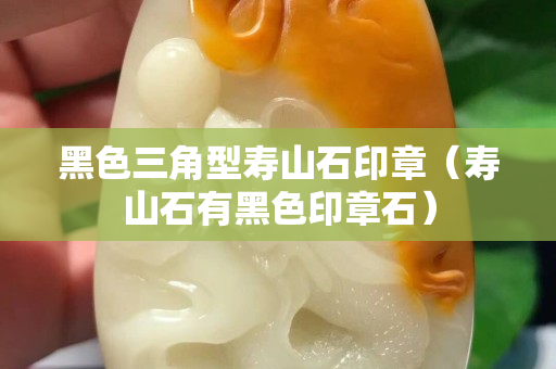 黑色三角型壽山石印章（壽山石有黑色印章石）
