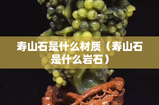 壽山石是什么材質（壽山石是什么巖石）