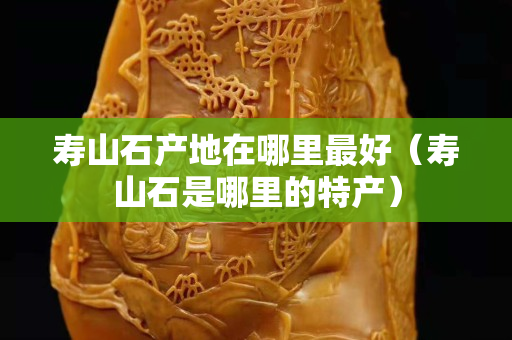 壽山石產地在哪里最好（壽山石是哪里的特產）