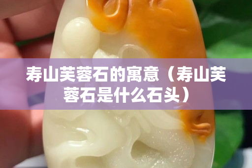 壽山芙蓉石的寓意（壽山芙蓉石是什么石頭）