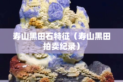 壽山黑田石特征（壽山黑田拍賣紀錄）
