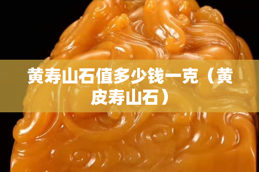 黃壽山石值多少錢一克（黃皮壽山石）