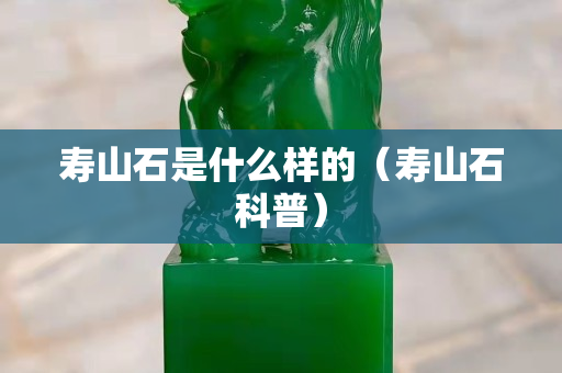 壽山石是什么樣的（壽山石科普）