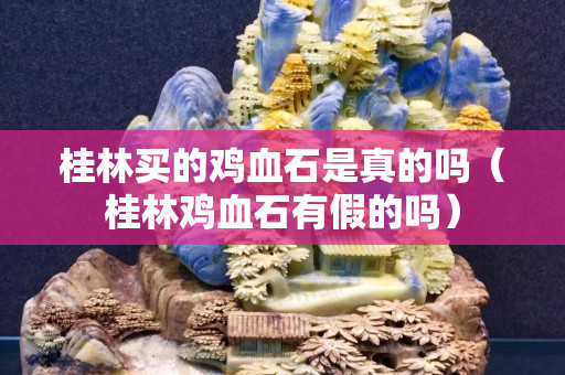 桂林買的雞血石是真的嗎（桂林雞血石有假的嗎）