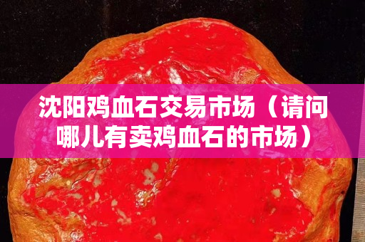沈陽雞血石交易市場（請問哪兒有賣雞血石的市場）