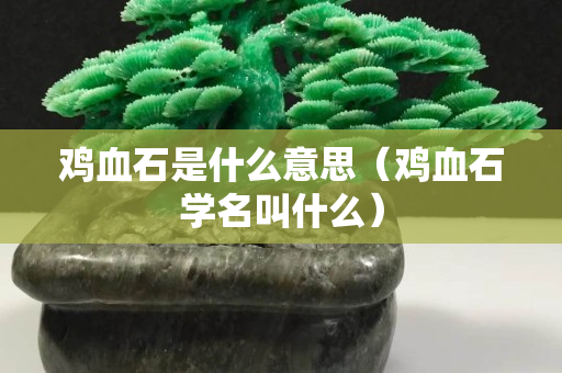 雞血石是什么意思（雞血石學名叫什么）