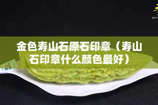 金色壽山石原石印章（壽山石印章什么顏色最好）