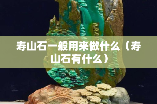壽山石一般用來做什么（壽山石有什么）