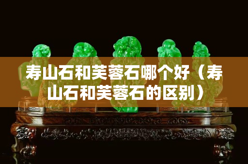 壽山石和芙蓉石哪個好（壽山石和芙蓉石的區別）