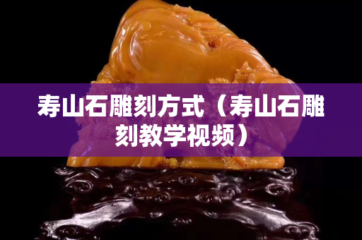 壽山石雕刻方式（壽山石雕刻教學視頻）