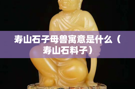 壽山石子母獸寓意是什么（壽山石料子）