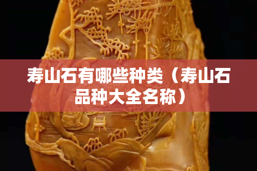 壽山石有哪些種類（壽山石品種大全名稱）