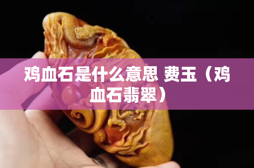 雞血石是什么意思 費玉（雞血石翡翠）