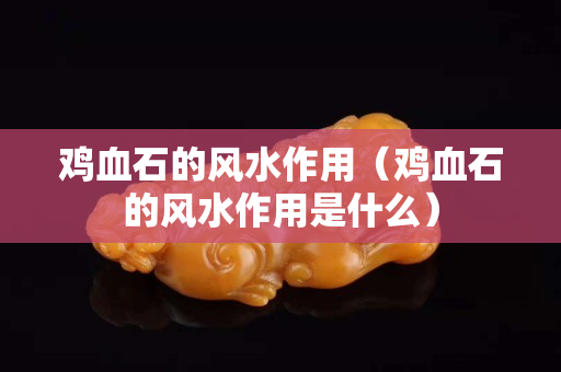 雞血石的風水作用（雞血石的風水作用是什么）