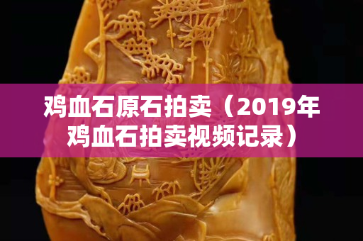 雞血石原石拍賣（2019年雞血石拍賣視頻記錄）