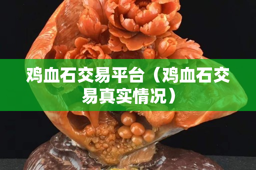 雞血石交易平臺（雞血石交易真實情況）
