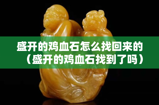 盛開的雞血石怎么找回來的（盛開的雞血石找到了嗎）