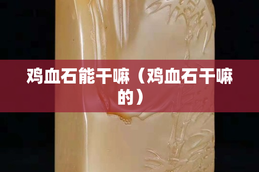 雞血石能干嘛（雞血石干嘛的）