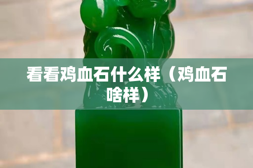 看看雞血石什么樣（雞血石啥樣）