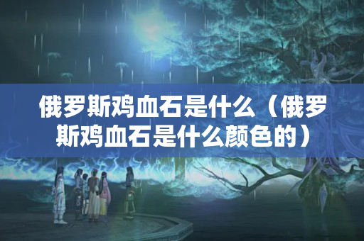 俄羅斯雞血石是什么（俄羅斯雞血石是什么顏色的）