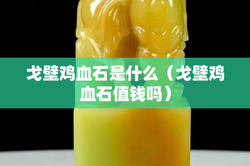 戈壁雞血石是什么（戈壁雞血石值錢嗎）