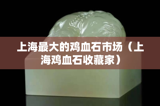 上海最大的雞血石市場（上海雞血石收藏家）