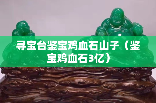 尋寶臺鑒寶雞血石山子（鑒寶雞血石3億）
