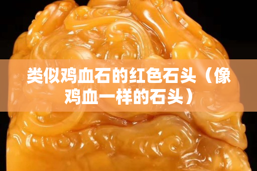 類似雞血石的紅色石頭（像雞血一樣的石頭）