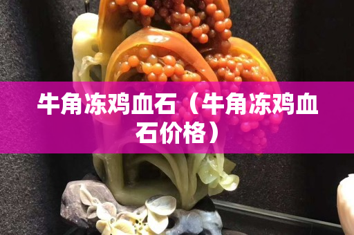 牛角凍雞血石（牛角凍雞血石價格）