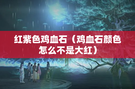 紅紫色雞血石（雞血石顏色怎么不是大紅）