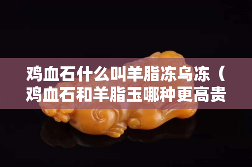 雞血石什么叫羊脂凍烏凍（雞血石和羊脂玉哪種更高貴）