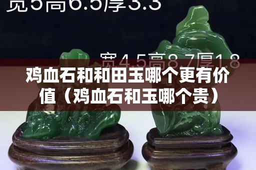 雞血石和和田玉哪個更有價值（雞血石和玉哪個貴）