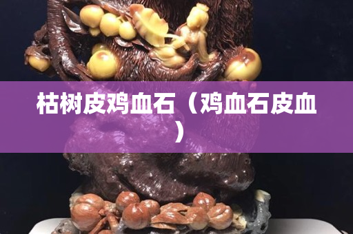 枯樹皮雞血石（雞血石皮血）