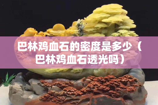 巴林雞血石的密度是多少（巴林雞血石透光嗎）