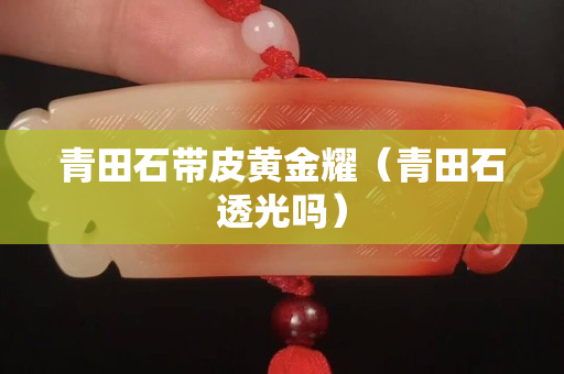 青田石帶皮黃金耀（青田石透光嗎）