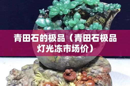 青田石的極品（青田石極品燈光凍市場(chǎng)價(jià)）
