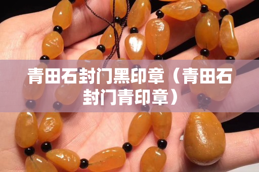 青田石封門黑印章（青田石封門青印章）