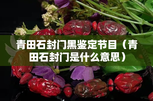 青田石封門黑鑒定節目（青田石封門是什么意思）