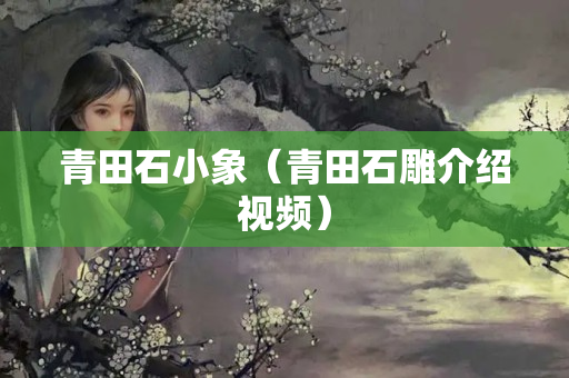 青田石小象（青田石雕介紹視頻）