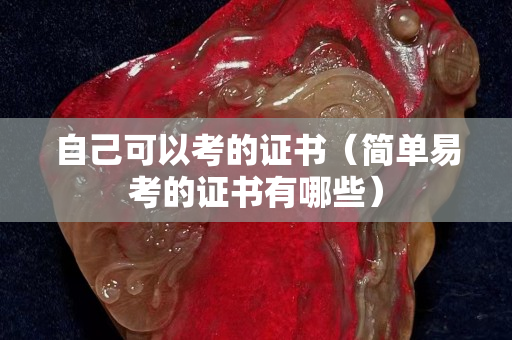 自己可以考的證書（簡單易考的證書有哪些）
