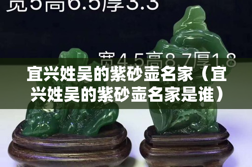 宜興姓吳的紫砂壺名家（宜興姓吳的紫砂壺名家是誰）