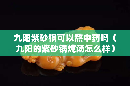 九陽(yáng)紫砂鍋可以熬中藥嗎（九陽(yáng)的紫砂鍋燉湯怎么樣）
