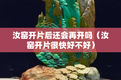 汝窯開片后還會再開嗎（汝窯開片很快好不好）