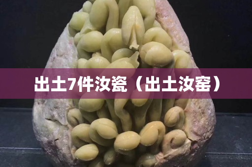 出土7件汝瓷（出土汝窯）