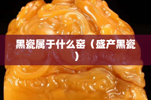 黑瓷屬于什么窯（盛產黑瓷）